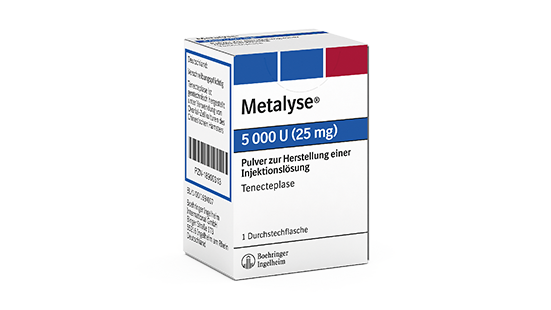 Metalyse® 5 000 U (25 mg) Pulver zur Herstellung einer Injektionslösung