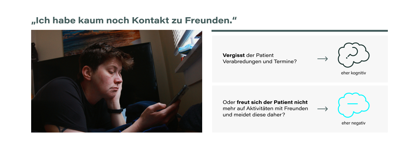 Junger Mann, der kaum noch soziale Kontakte hat aufgrund seiner Schizophrenie