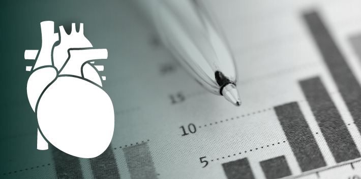 Herz und Balkendiagramm