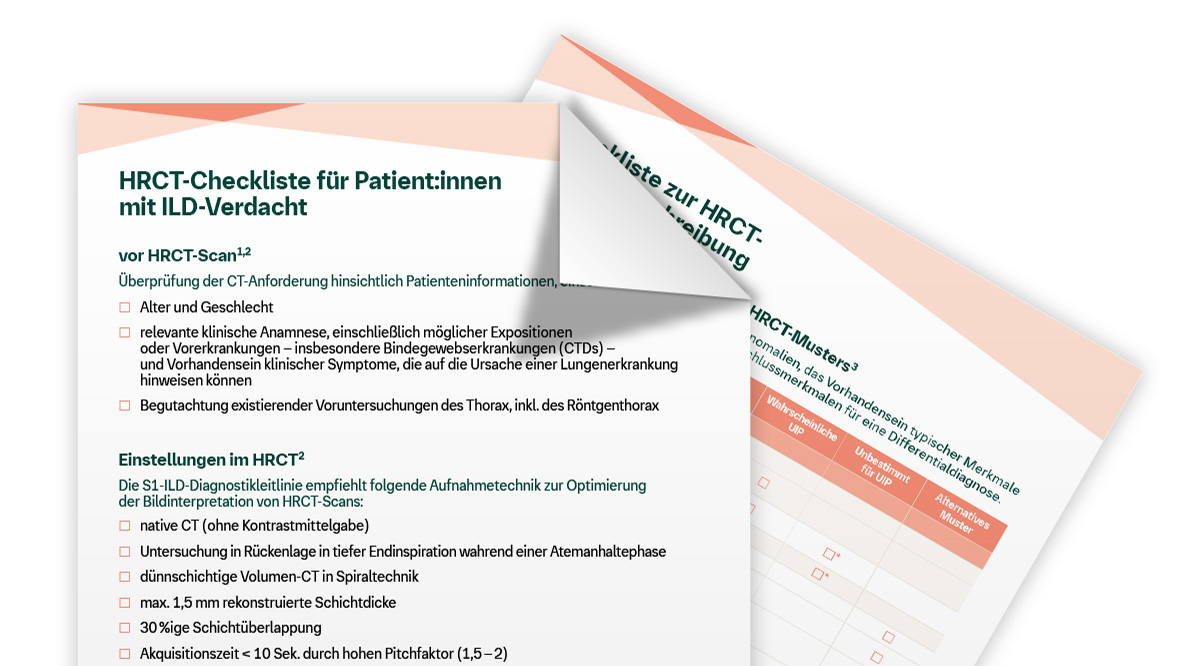 ILD-Diagnostik optimieren: HRCT-Checkliste inkl. Musterbeschreibung