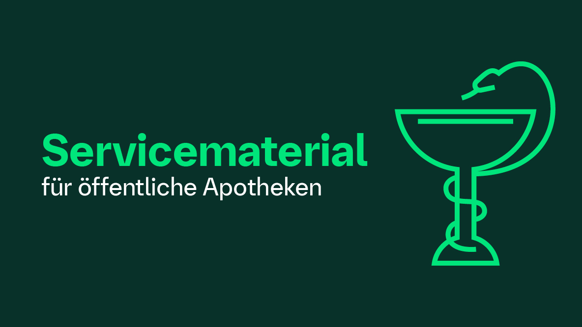 Servicematerial für öffentliche Apotheken
