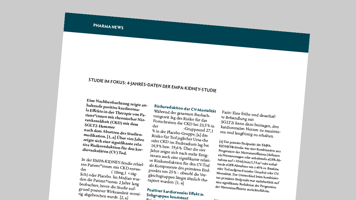 DGfN-Mitteilung: EMPA-KIDNEY®-Studie im Fokus