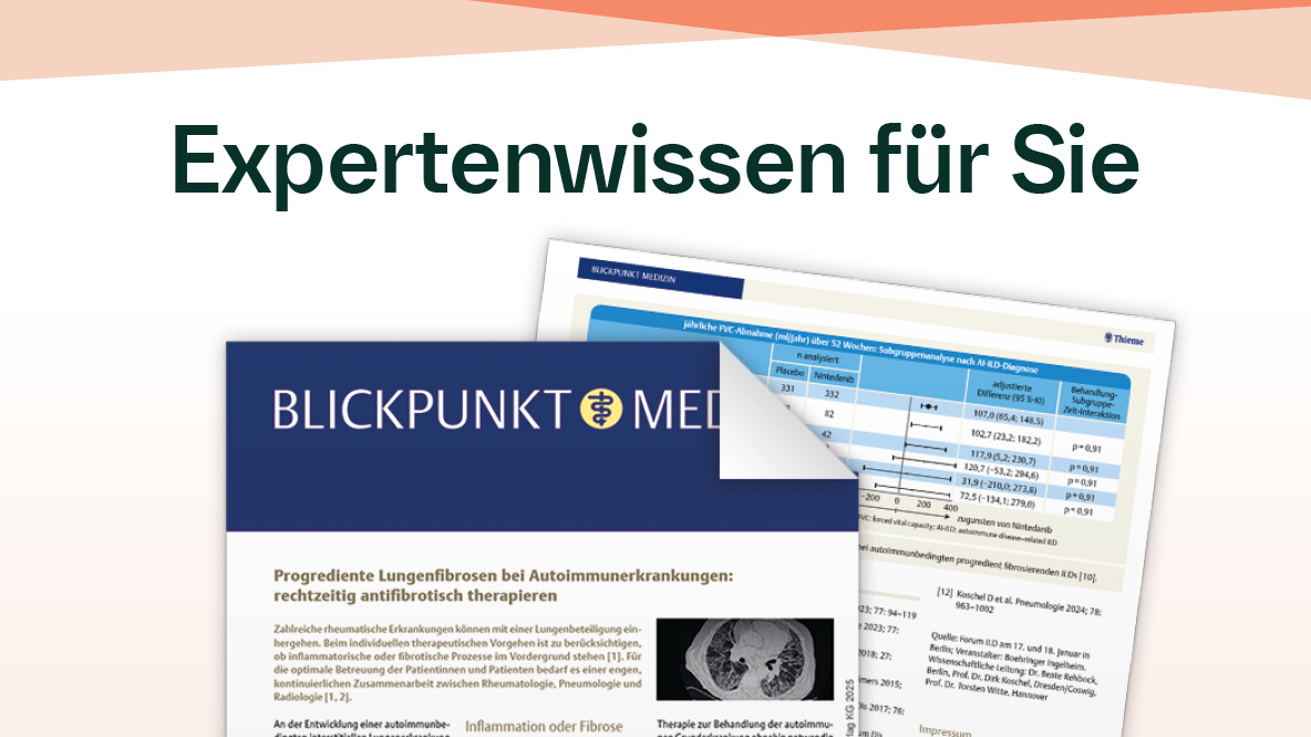 Fachartikel zu Diagnose und Therapie bei Lungenfibrose