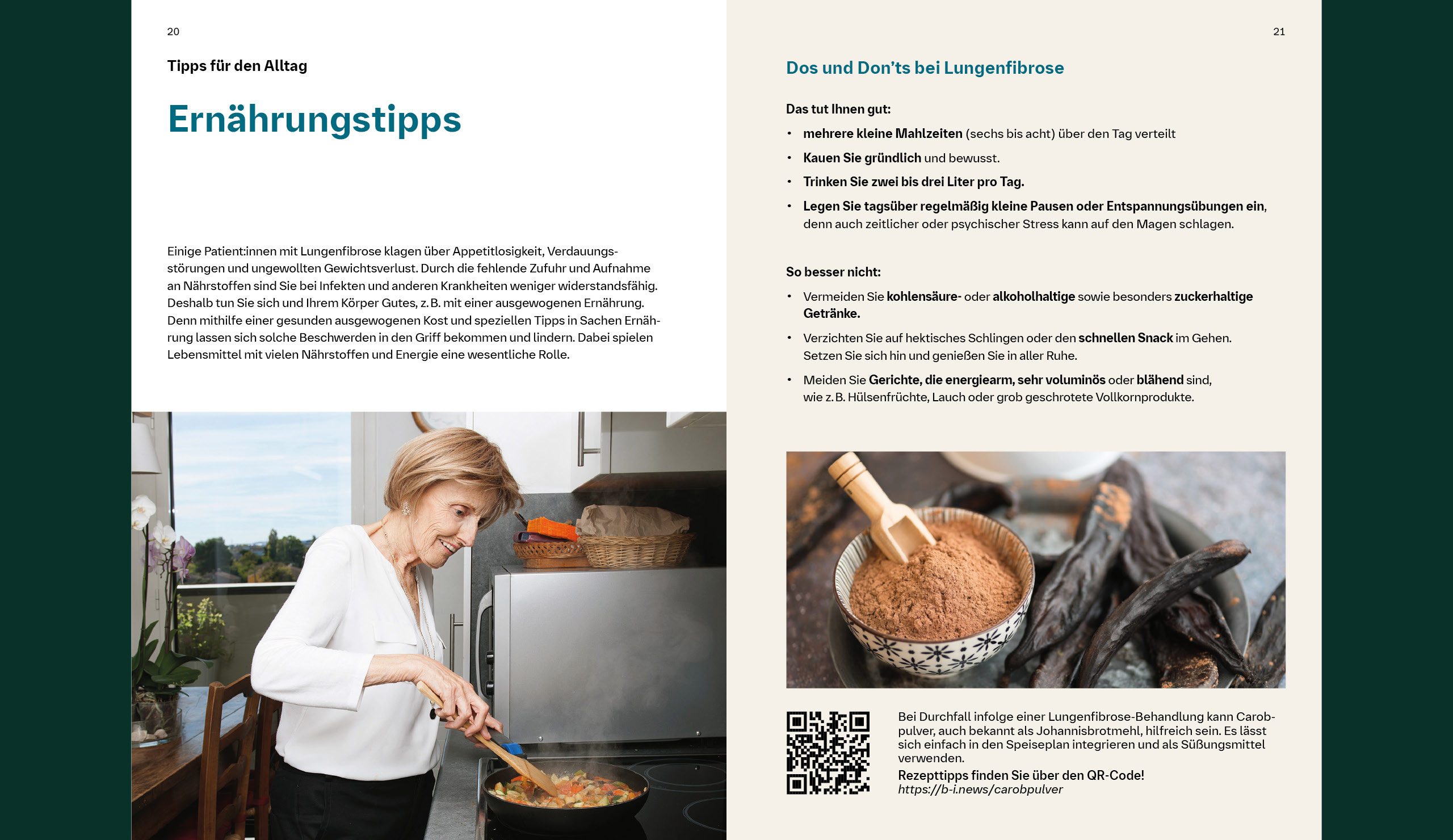 Ernährungstipps für den Alltag mit Lungenfibrose