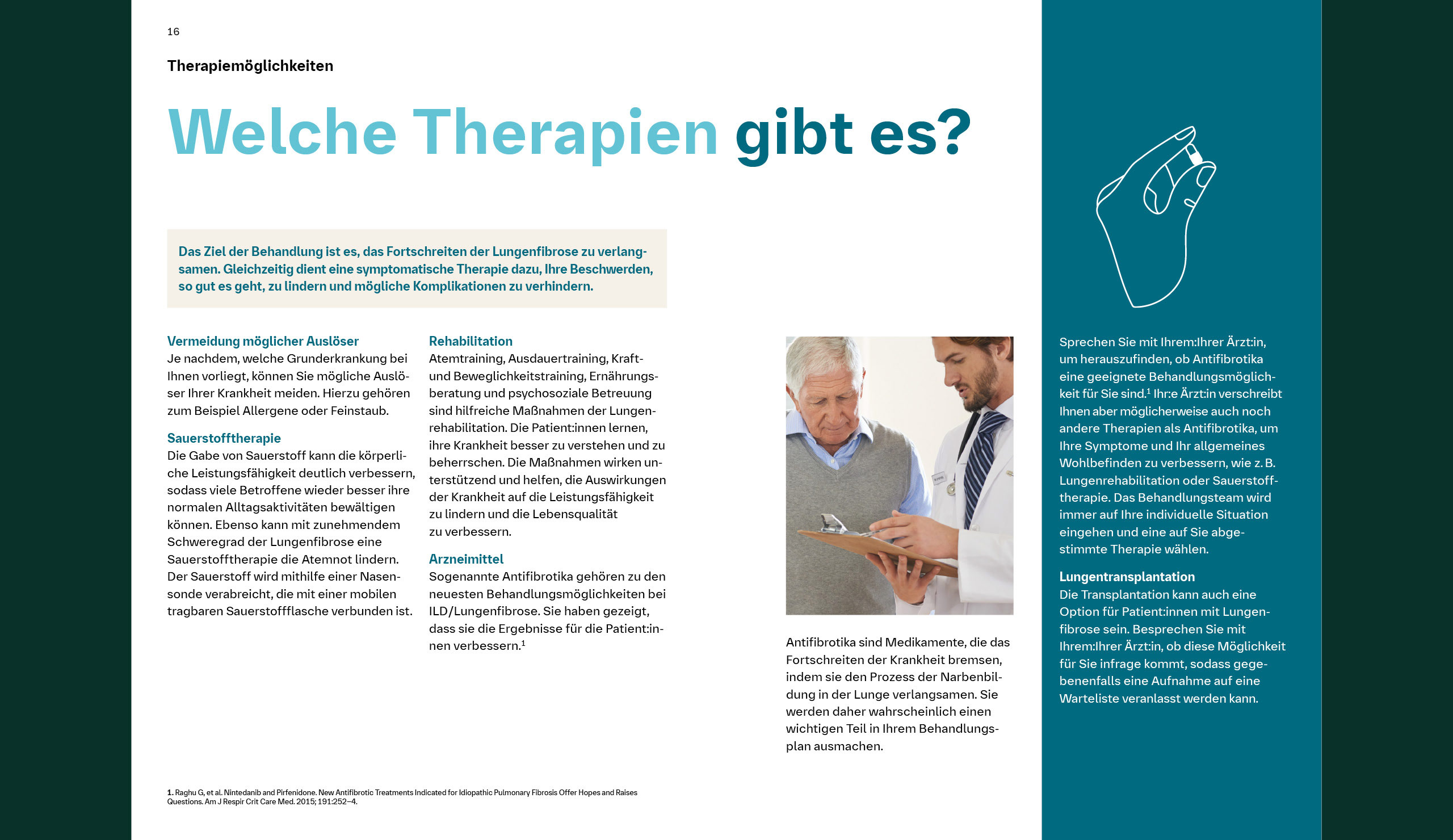 Welche Lungenfibrose-Behandlungsmöglichkeiten gibt es?