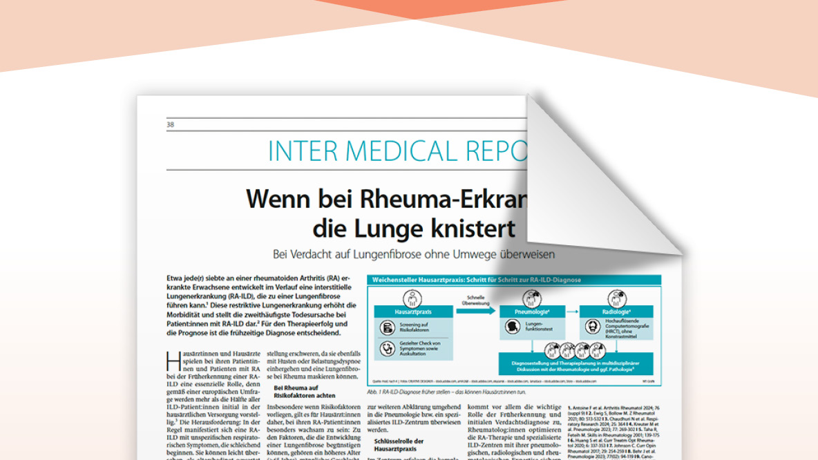 Aktuelle Sonderpublikation zur Früherkennung von RA-ILD