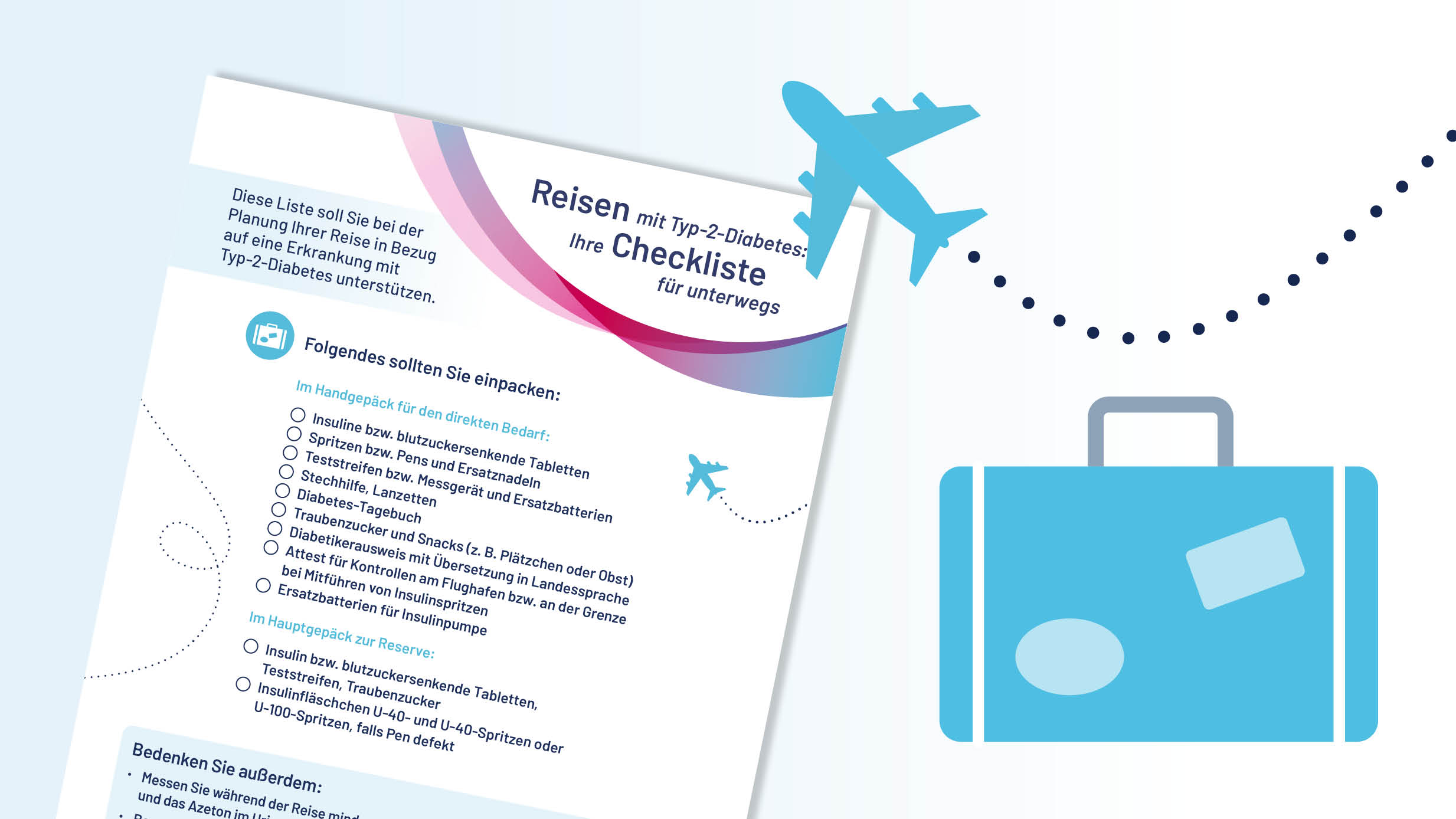 Reisecheckliste Typ-2-Diabetes