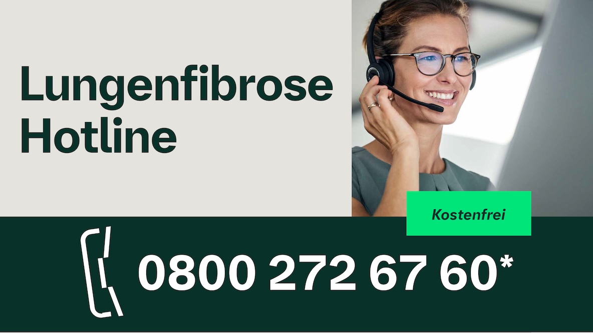 Kostenlose Hotline für Lungenfibrose-Patient:innen