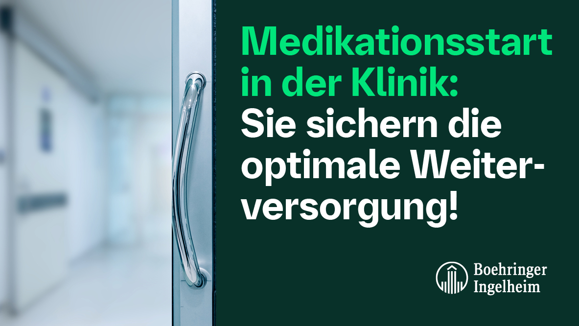 Medikationsstart in der Klinik: Sie sichern die optimale Weiterversorgung!