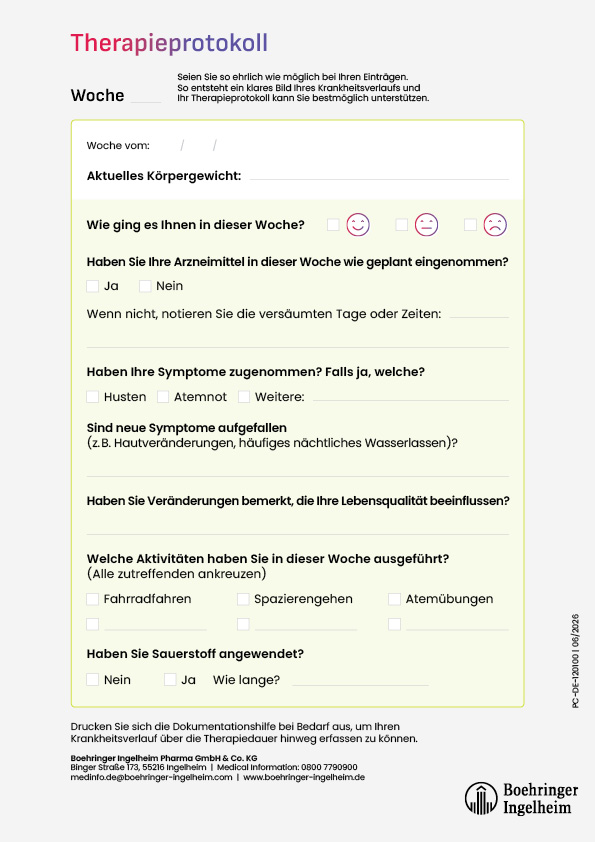 Therapieprotokoll für Lungenfibrose-Patient:innen